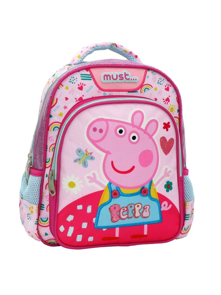 σχολική τσάντα πλάτης νηπίου peppa pig must 2 θήκες  000482730 - must