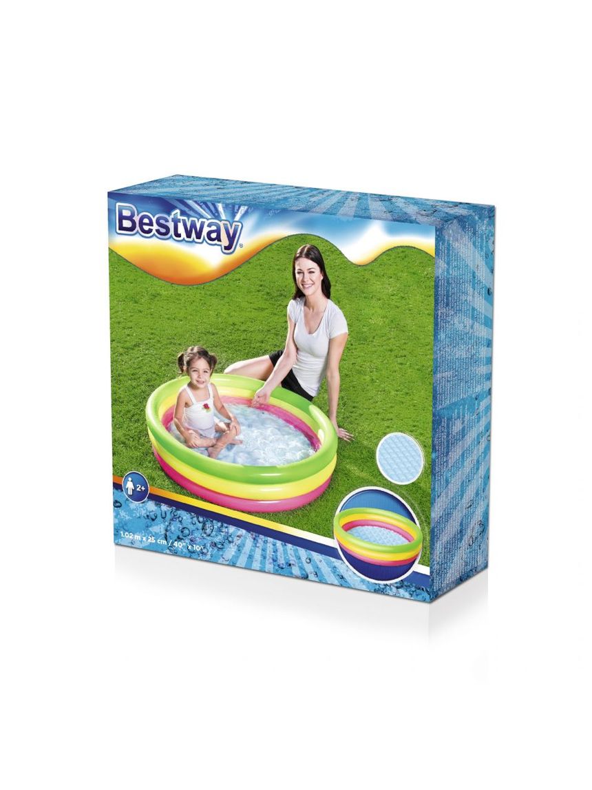Bestway φουσκωτή πισίνα πολύχρωμη 102x25cm - Bestway