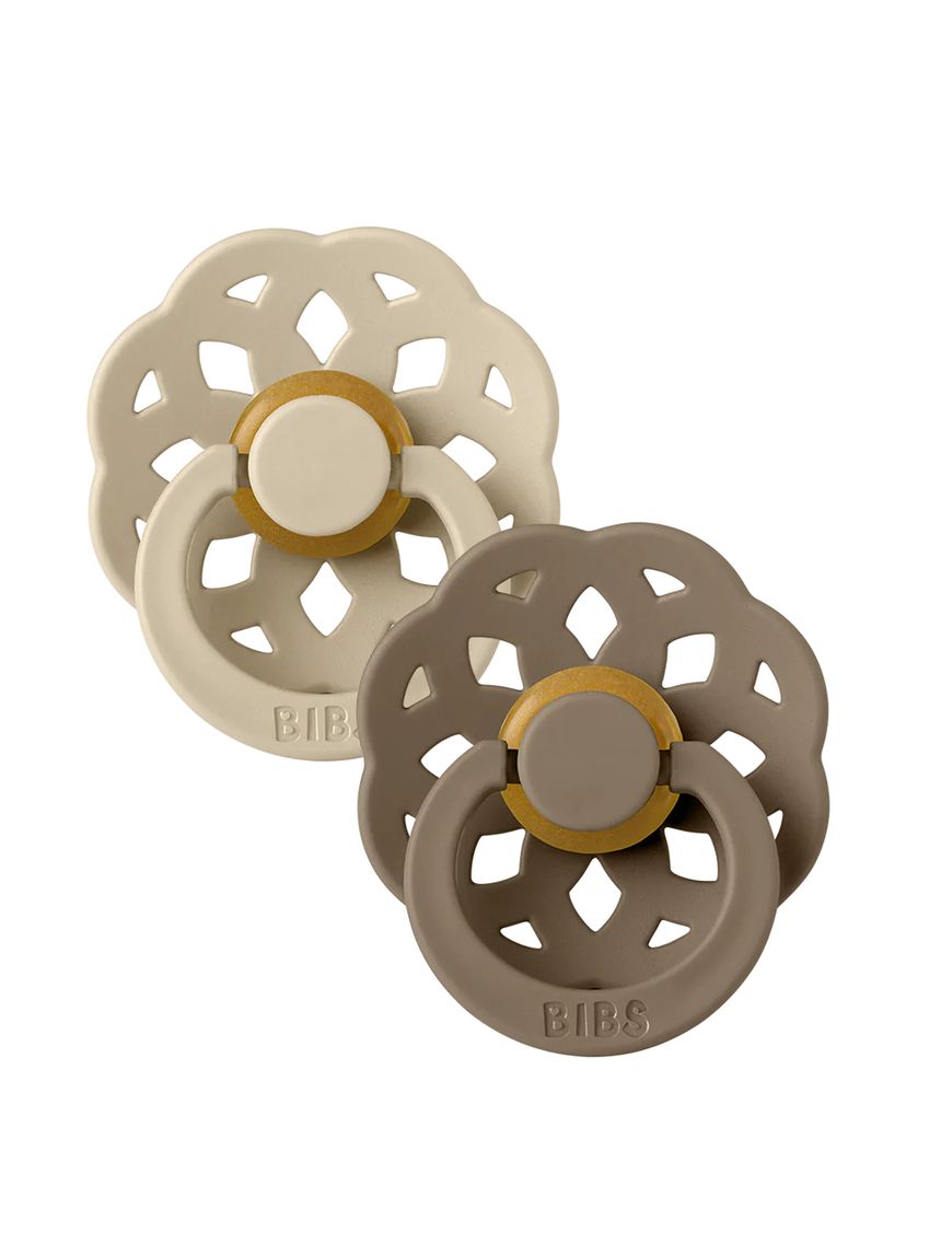 Bibs – πιπίλες boheme vanilla/dark oak +6 μηνών  σετ 2 τεμ. - BIBS