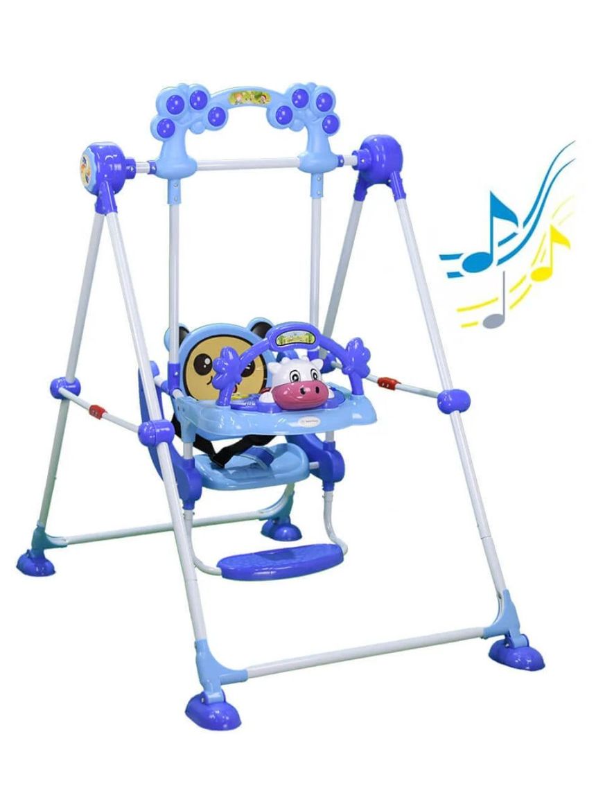 Bebe stars παιδική κούνια cow blue 021-181 - Bebe Stars