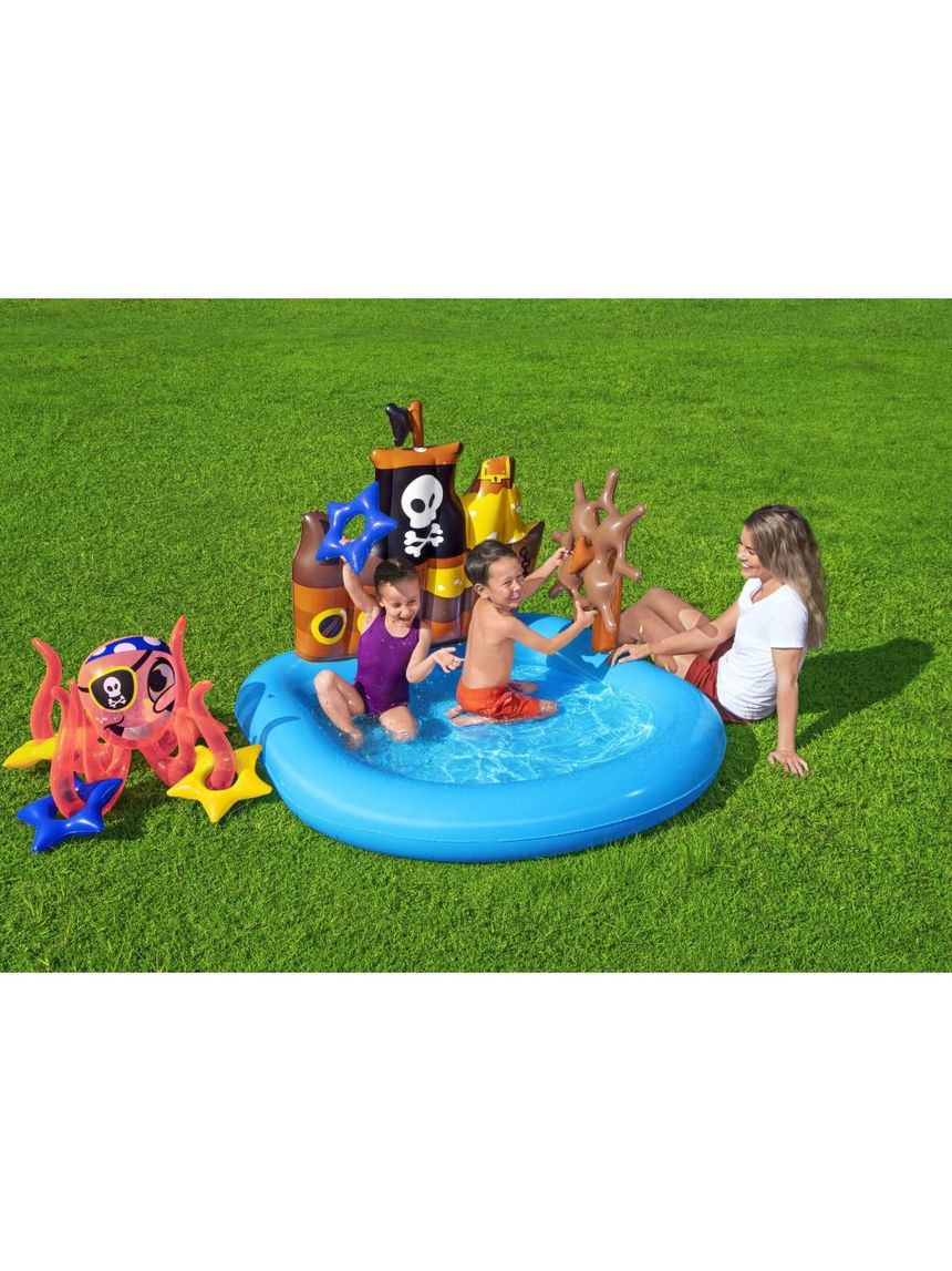Bestway φουσκωτή πισίνα playcenter πειρατικό πλοίο 140x130x104εκ. - Bestway