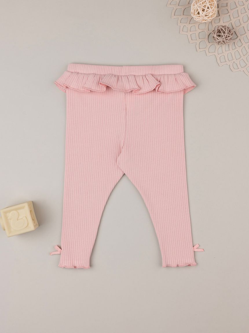 βρεφικό κολάν ροζ ριμπ για κορίτσι - Prénatal