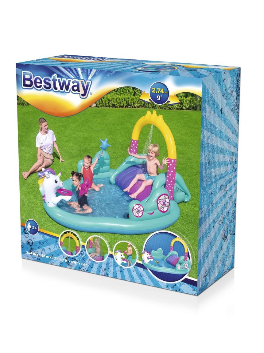 Bestway φουσκωτό playcenter μονόκερος 274x198cm - Bestway