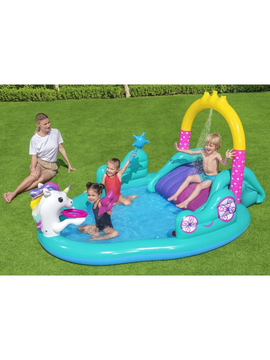 Bestway φουσκωτό playcenter μονόκερος 274x198cm - Bestway