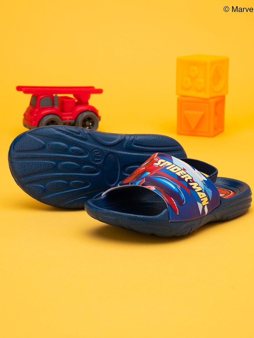σαγιονάρες μπλε με τον spiderman για αγόρι - Silverlit