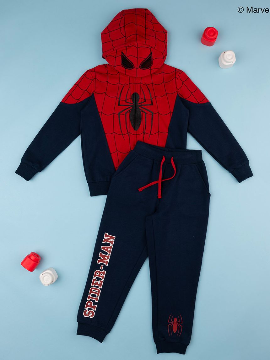 παιδικό σετ ζακέτα και φόρμα spiderman για αγόρι - Prénatal