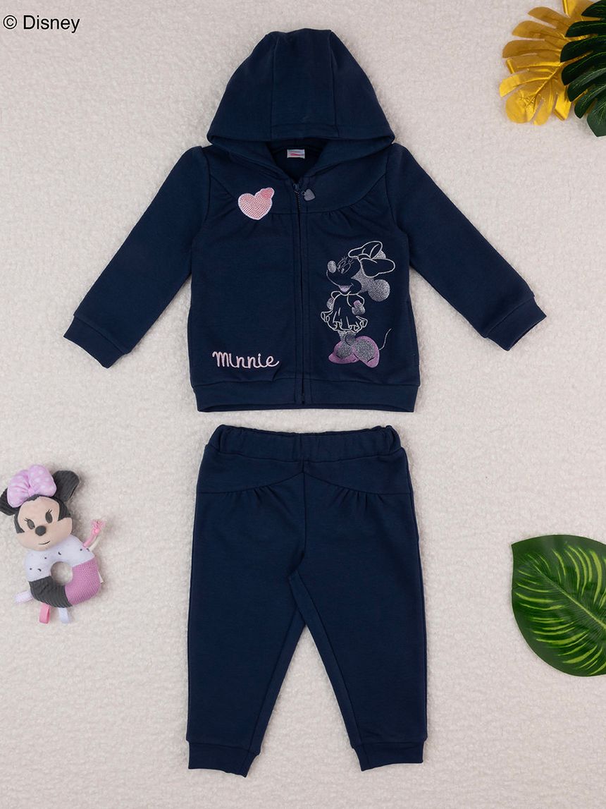 βρεφικό σετ ζακέτα και φόρμα με τη minnie για κορίτσι - Prénatal