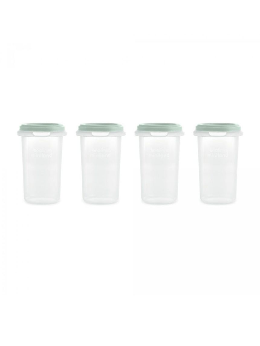 Miniland σετ αεροστεγή δοχεία φαγητού βαθμονομημένα 330ml mint ml89526 - Miniland