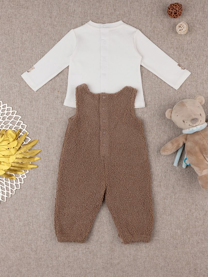 βρεφικό σετ μπλούζα και σαλοπέτα teddy για αγόρι - Prénatal