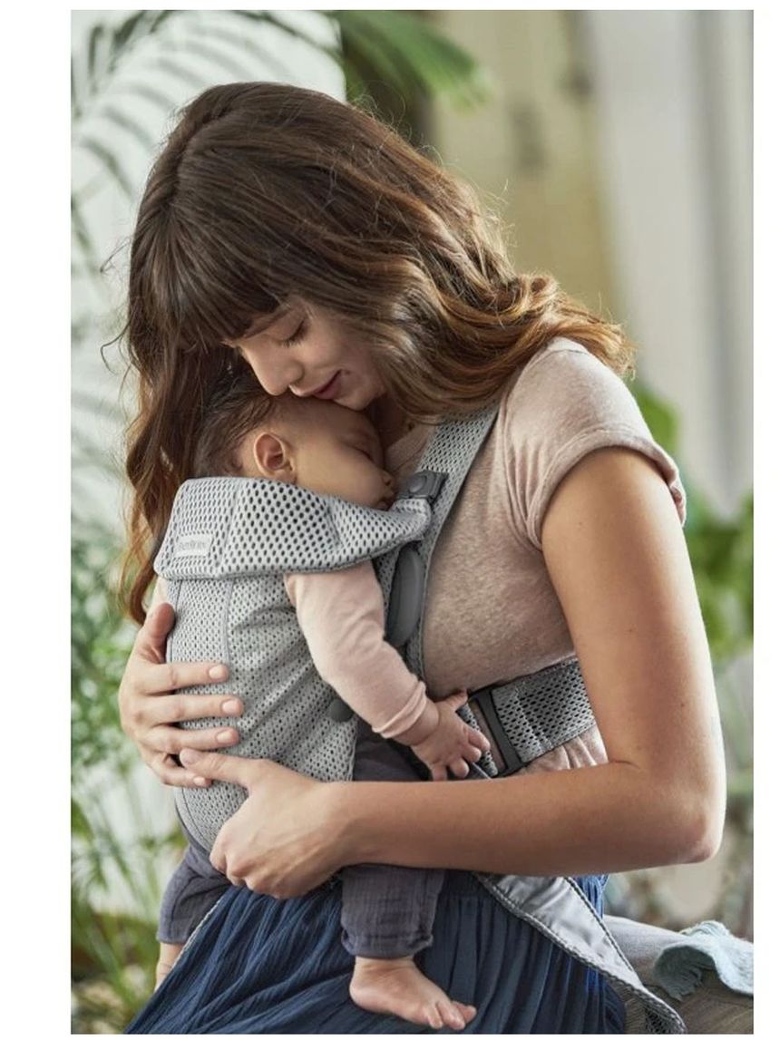 Babybjorn μάρσιπος mini 3d mesh, grey - Baby Bjorn