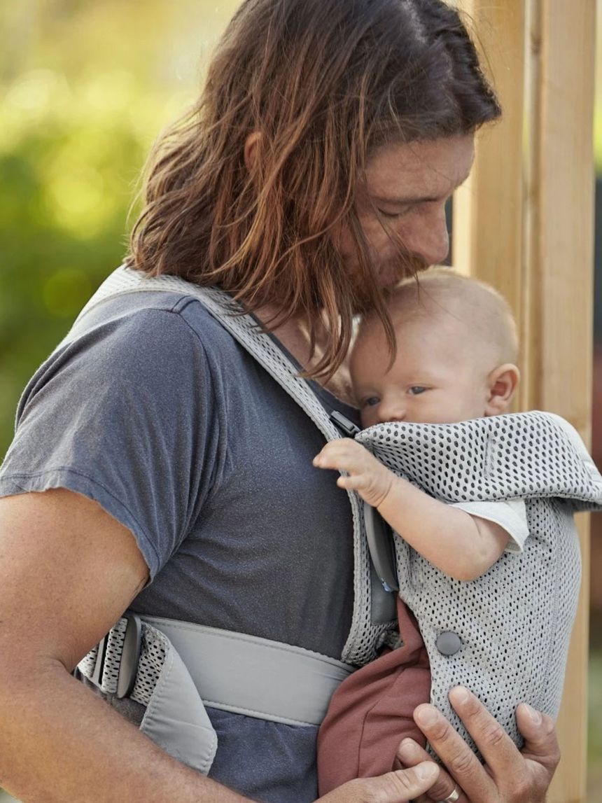 Babybjorn μάρσιπος mini 3d mesh, grey - Baby Bjorn