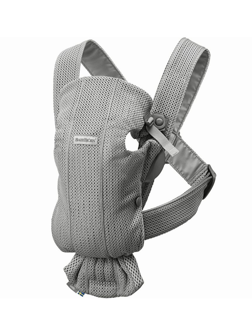 Babybjorn μάρσιπος mini 3d mesh, grey - Baby Bjorn