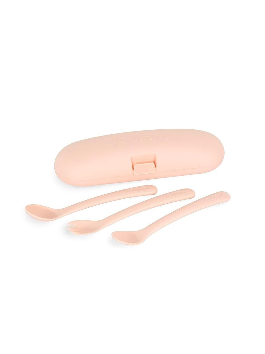 Miniland σετ κουταλοπίρουνα 3τμχ σε θήκη picneat dolce 6m+ candy ml89519 - Miniland