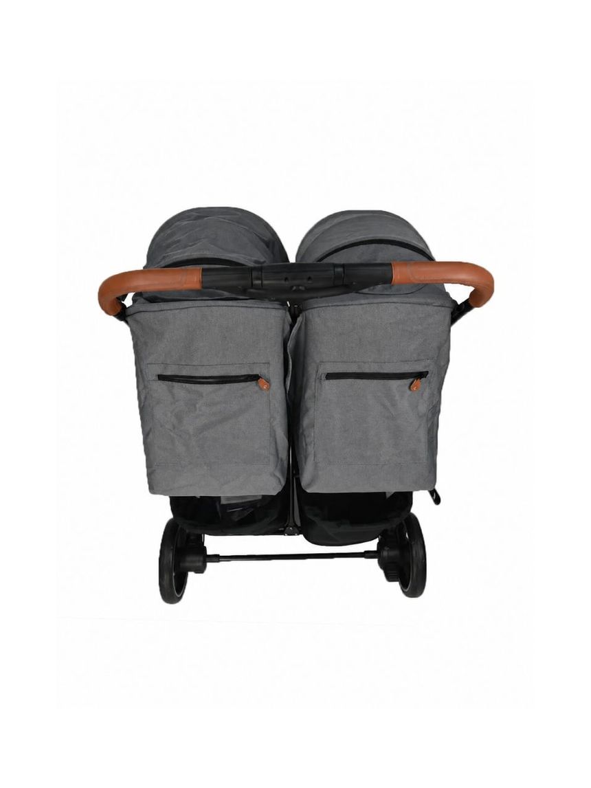 Bebe stars καρότσι διδύμων double trouble grey 7901-186 - Bebe Stars