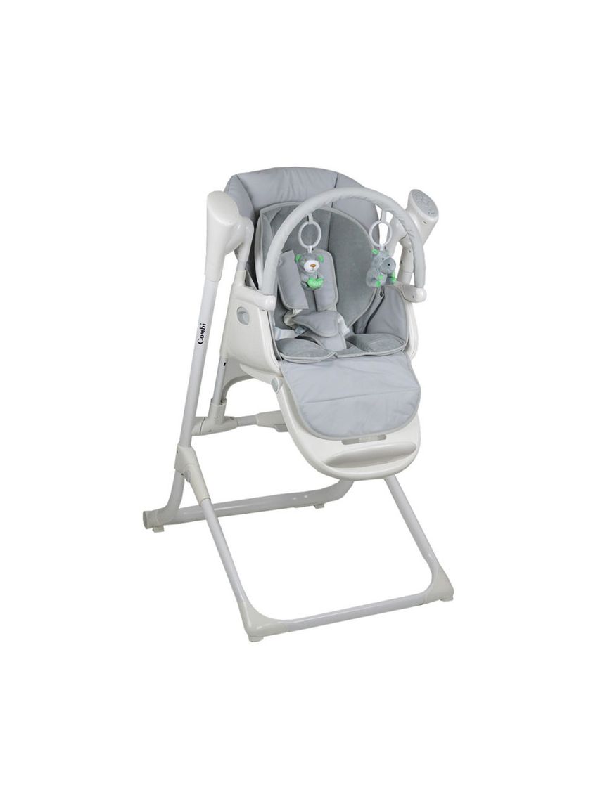 Bebe stars καρέκλα φαγητού και ηλεκτρική κούνια combi grey - Bebe Stars