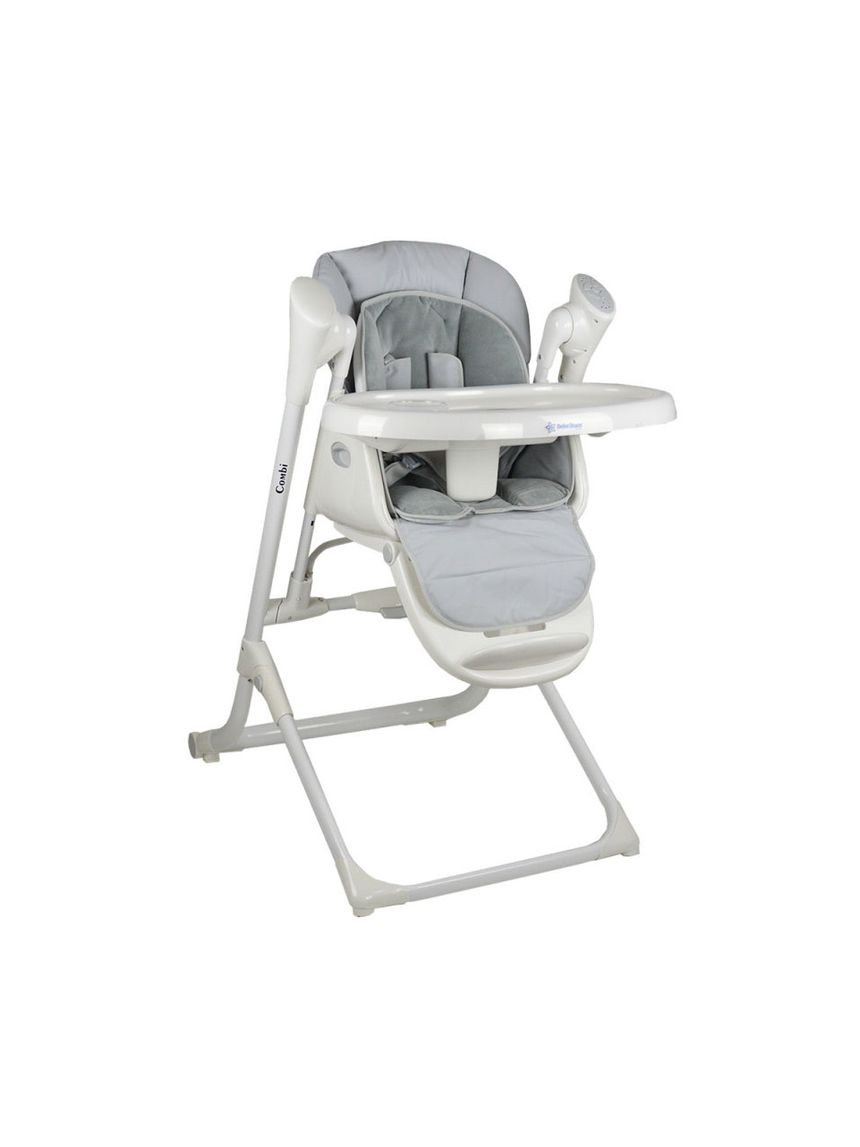 Bebe stars καρέκλα φαγητού και ηλεκτρική κούνια combi grey - Bebe Stars