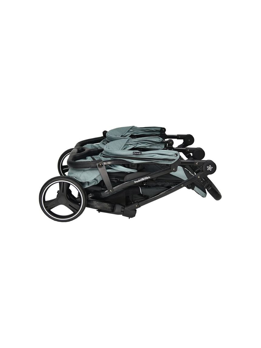 Bebe stars καρότσι διδύμων double trouble petrol 7901-184 - Bebe Stars