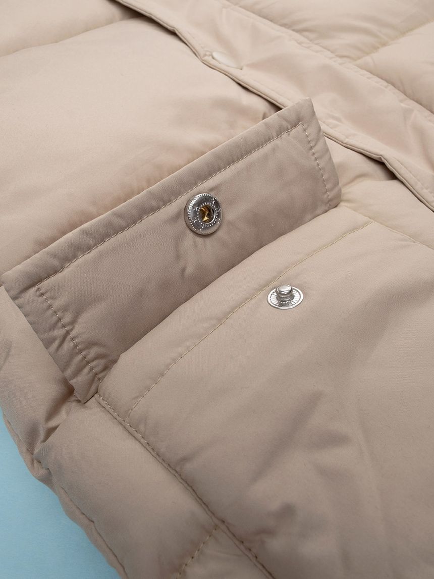 βρεφικό μπουφάν puffer μπεζ για αγόρι - Prénatal