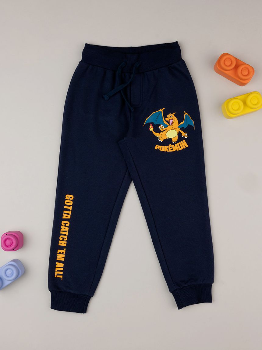 παιδικό παντελόνι φόρμας μπλε pokémon για αγόρι - Prénatal