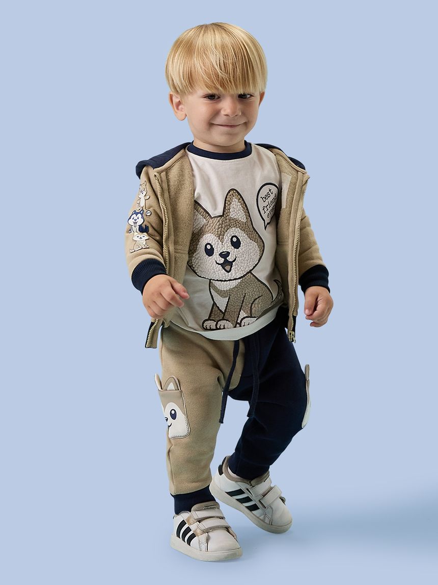 βρεφική μπλούζα λευκή artic για αγόρι - Prénatal