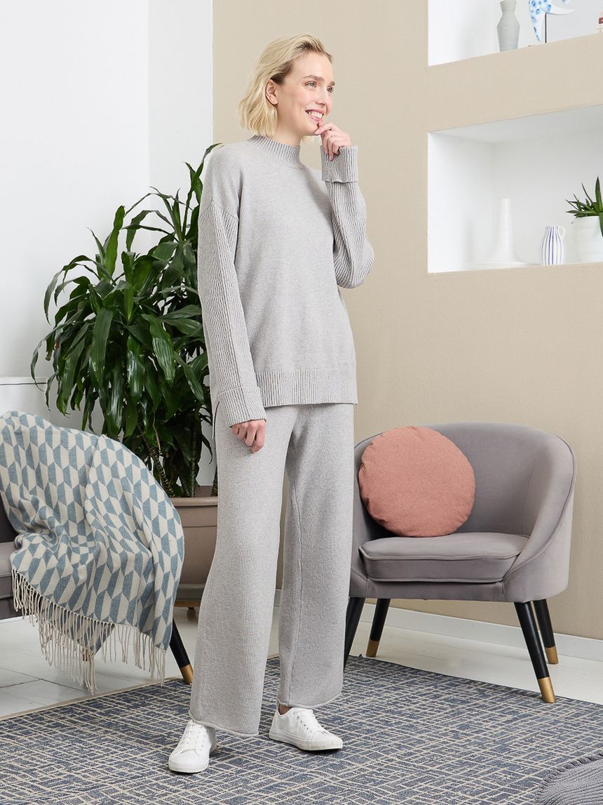 γυναικείο πουλόβερ εγκυμοσύνης γκρι - Prénatal