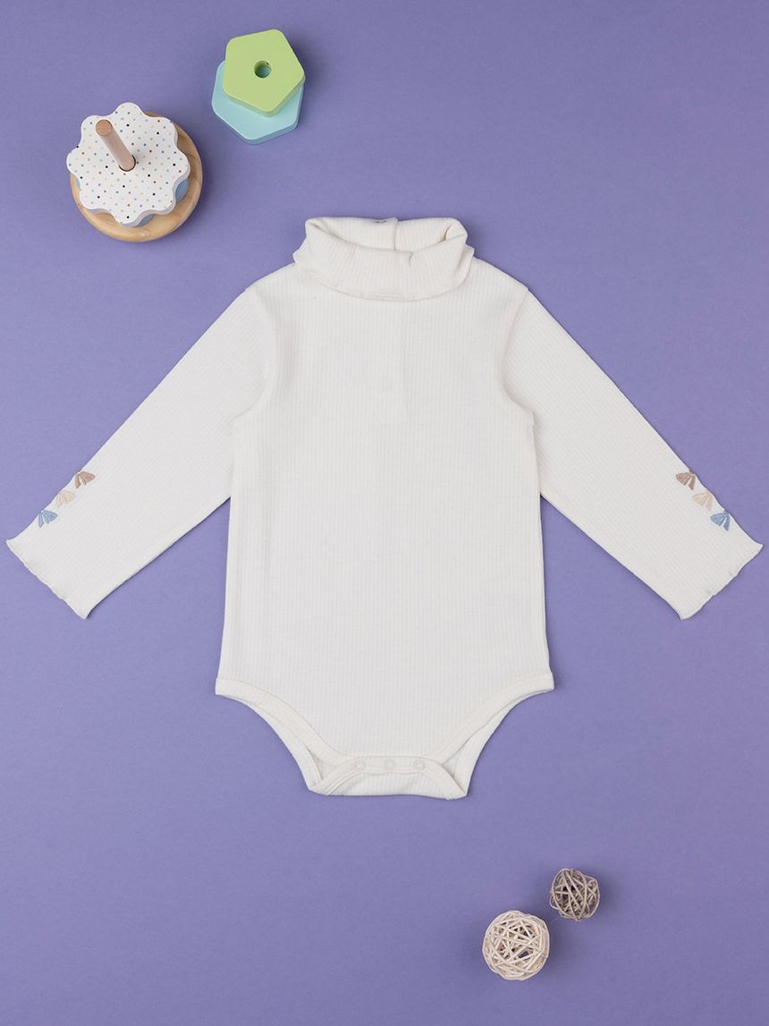 βρεφικό κορμάκι ζιβάγκο λευκό για κορίτσι - Prénatal