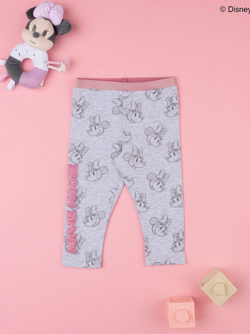 κολάν γκρι με τη minnie για κορίτσι - Prénatal