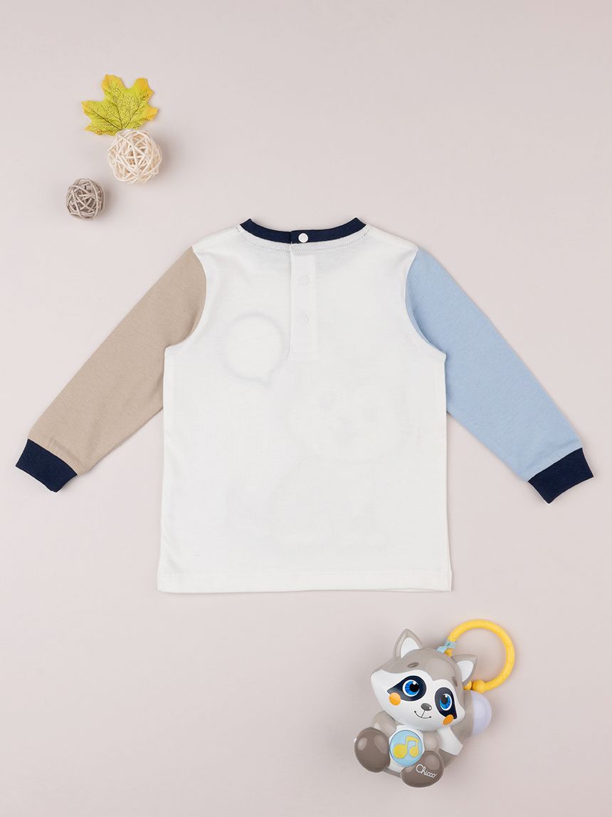 βρεφική μπλούζα λευκή artic για αγόρι - Prénatal