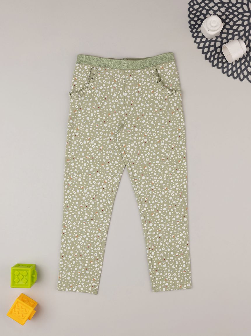 παιδικό κολάν πράσινο animal print για κορίτσι - Prénatal