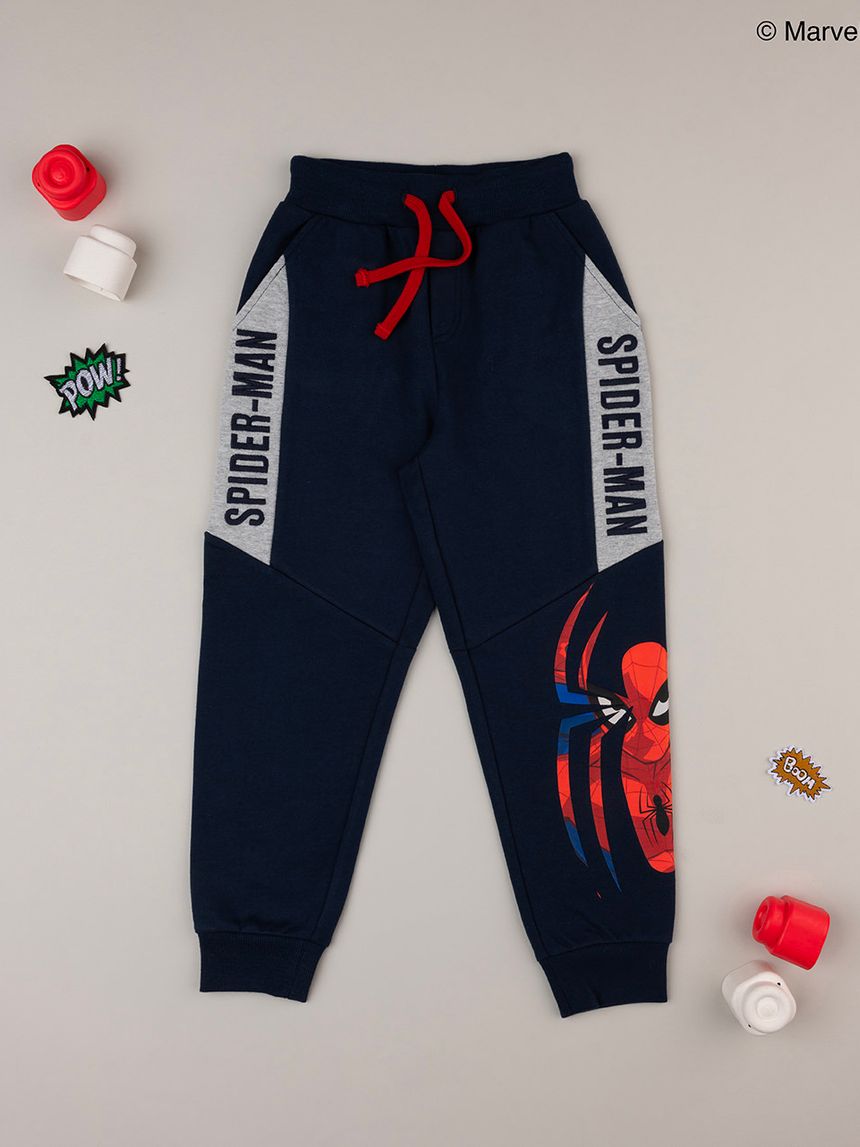 παιδικό παντελόνι φόρμας μπλε spiderman για αγόρι - Prénatal