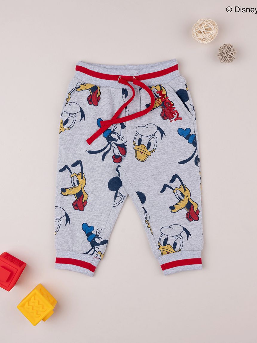 βρεφικό παντελόνι φούτερ γκρι looney tunes για αγόρι - Prénatal
