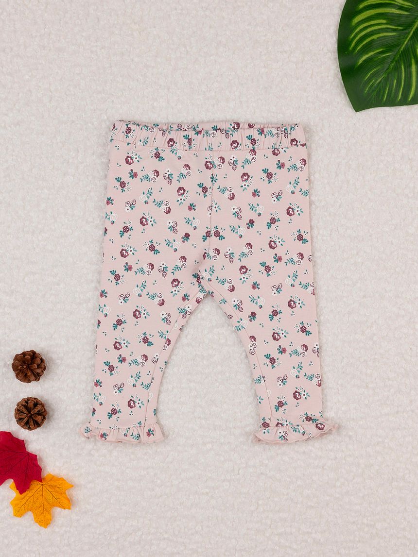 βρεφικό κολάν ροζ φλοράλ για κορίτσι - Prénatal