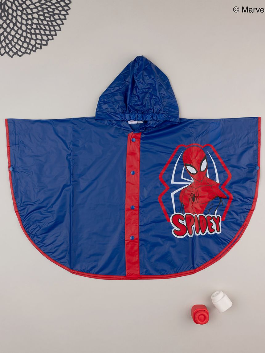παιδικό αδιάβροχο μπλε με το spiderman για αγόρι - Prénatal