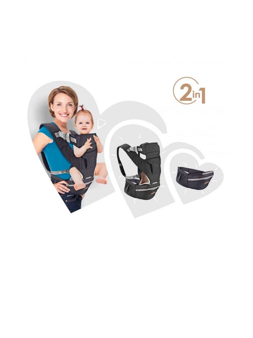 Bebe stars μάρσιπος carry & go black (έως 9kg) - Bebe Stars
