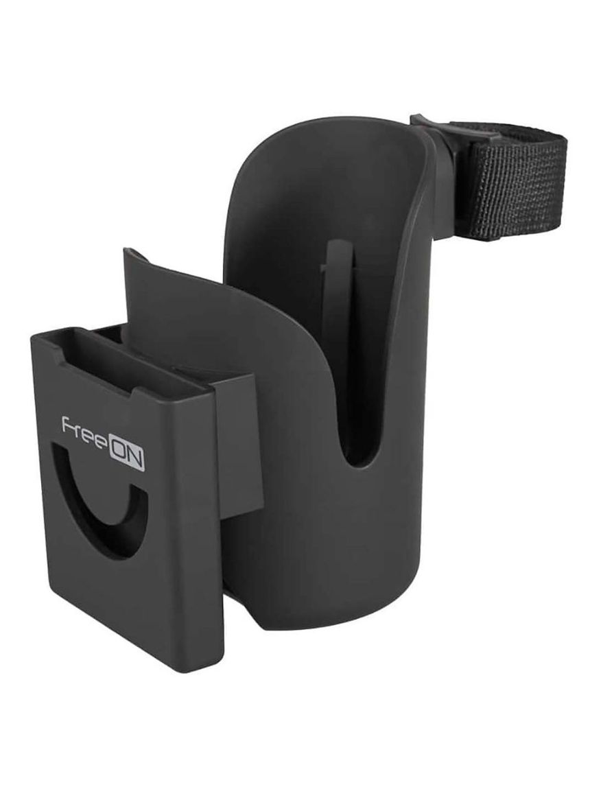 Freeon ποτηροθήκη καροτσιού & θήκη τηλεφώνου μαύρη 45715 - Freeon