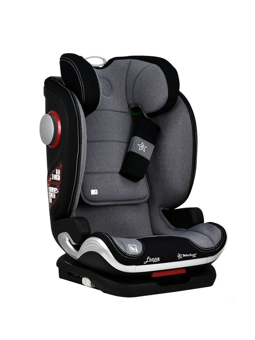 Bebe stars κάθισμα αυτοκινήτου leon plus i-size (100-150cm) grey 944-186 - Bebe Stars