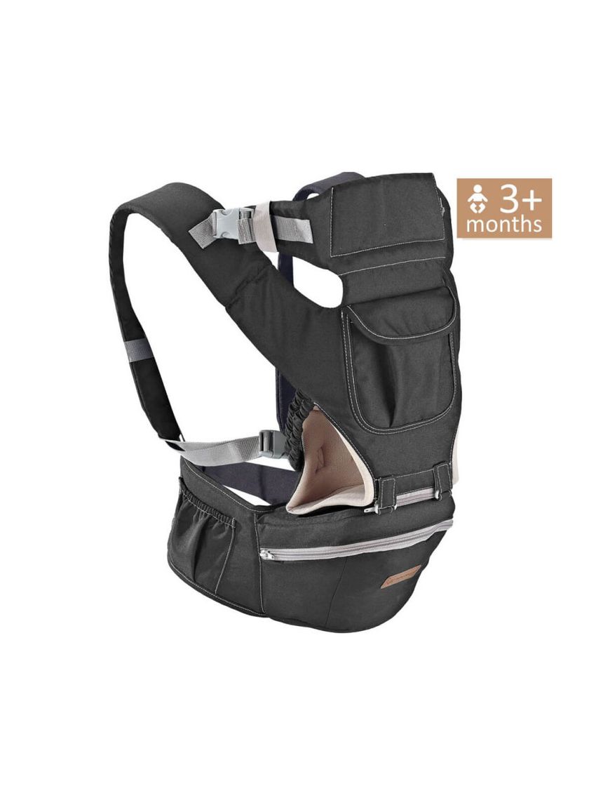 Bebe stars μάρσιπος carry & go black (έως 9kg) - Bebe Stars