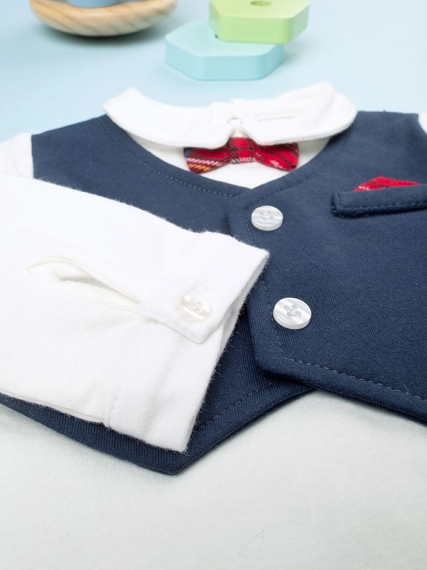 βρεφικό σετ κορμάκι και παντελόνι classic για αγόρι - Prénatal