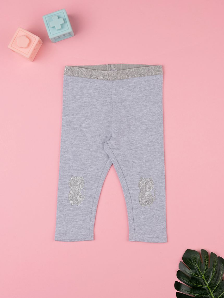 βρεφικό κολάν γκρι με γατάκι για κορίτσι - Prénatal