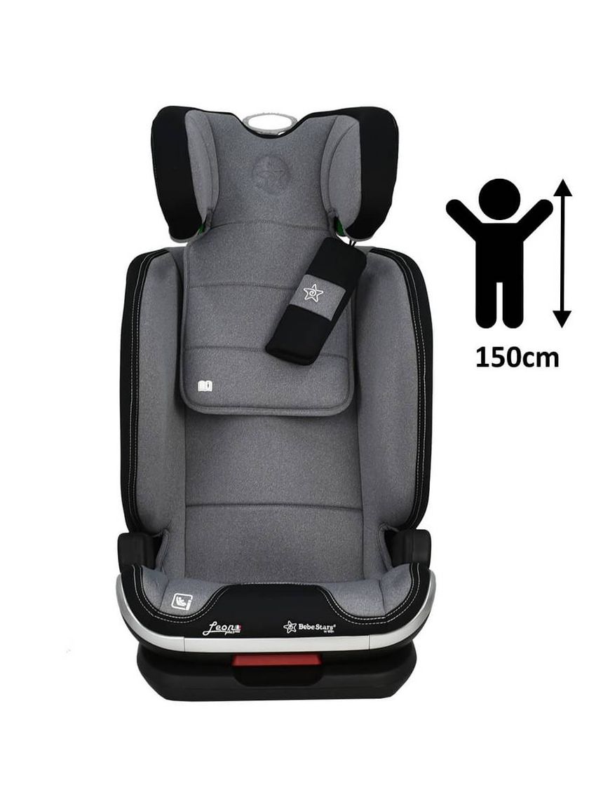 Bebe stars κάθισμα αυτοκινήτου leon plus i-size (100-150cm) grey 944-186 - Bebe Stars