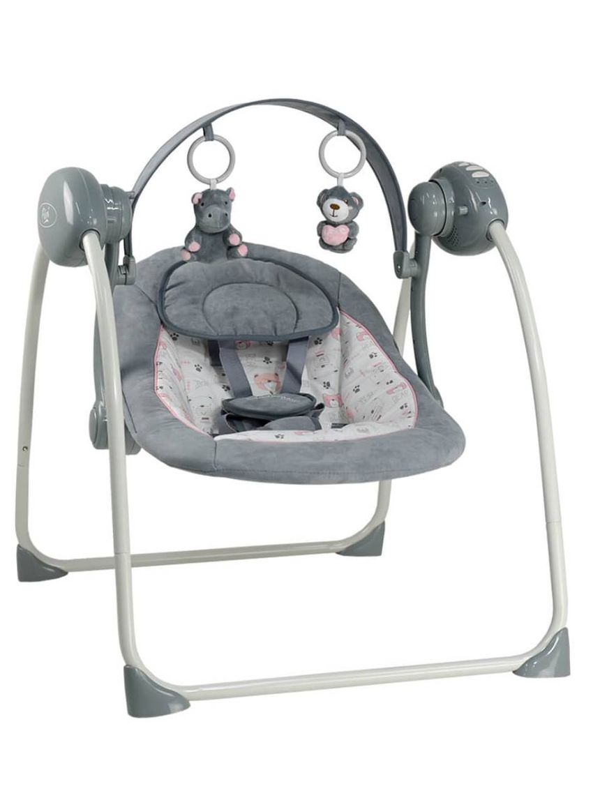 Bebe stars ηλεκτρικό ρηλάξ – κούνια flora 2 in 1 pink - Bebe Stars