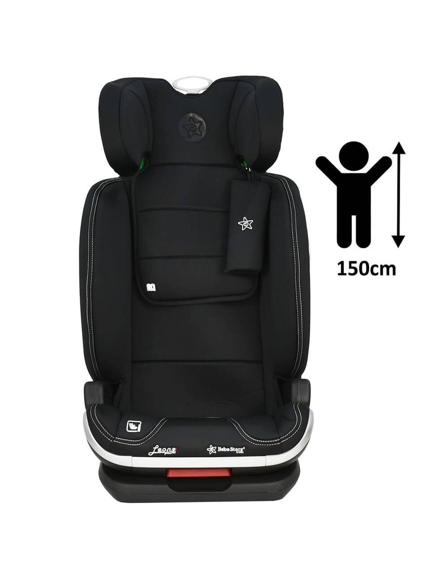 Bebe stars κάθισμα αυτοκινήτου isofix leon plus i-size (100-150cm) black 944-188 - Bebe Stars