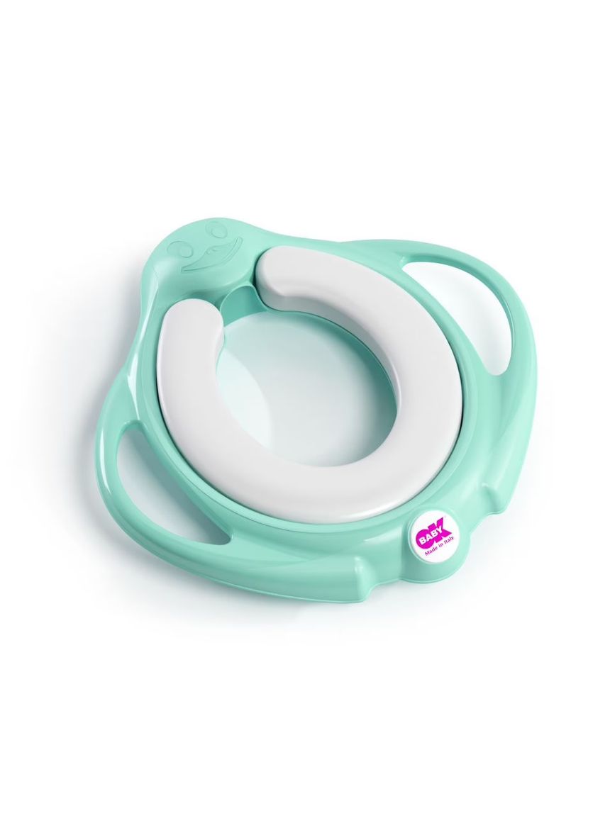Ok baby κάθισμα για τουαλέτα pinguo με εύκαμπτη επιφάνεια τιρκουάζ - Okbaby