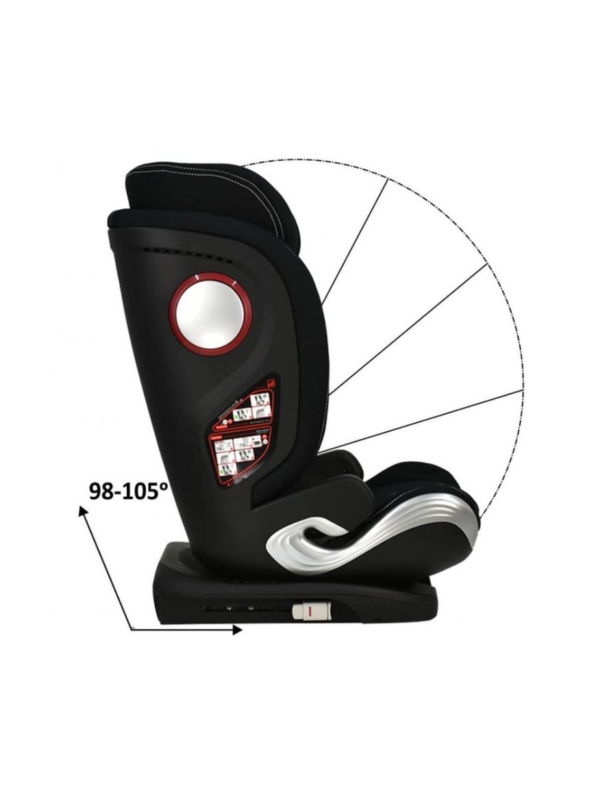 Bebe stars κάθισμα αυτοκινήτου isofix leon plus i-size (100-150cm) black 944-188 - Bebe Stars