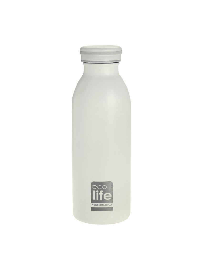 Ecolife μπουκάλι θερμός 450ml pastel white 33-bo-3045 - Ecolife