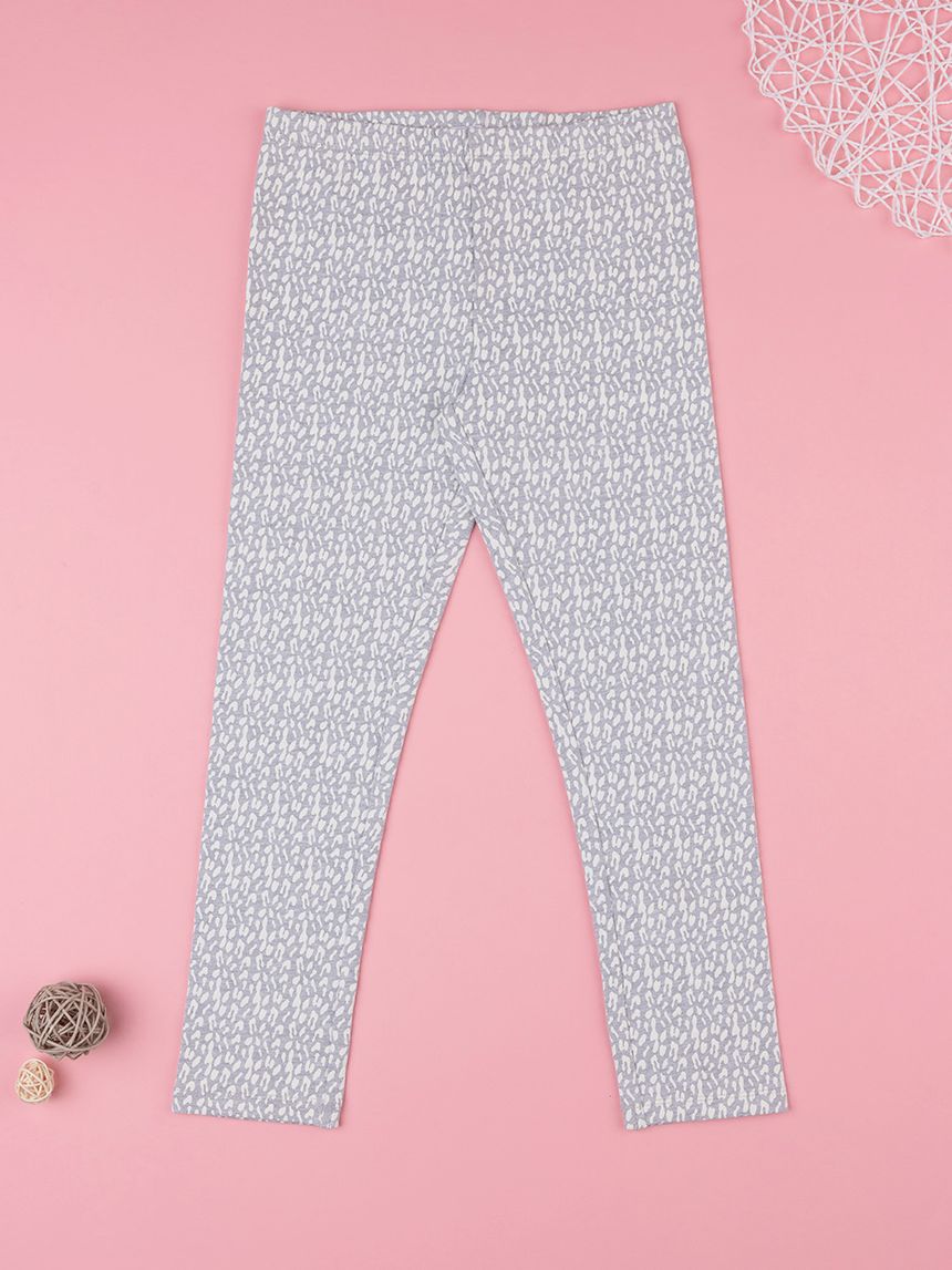 παιδικό κολάν γκρι animal print για κορίτσι - Prénatal