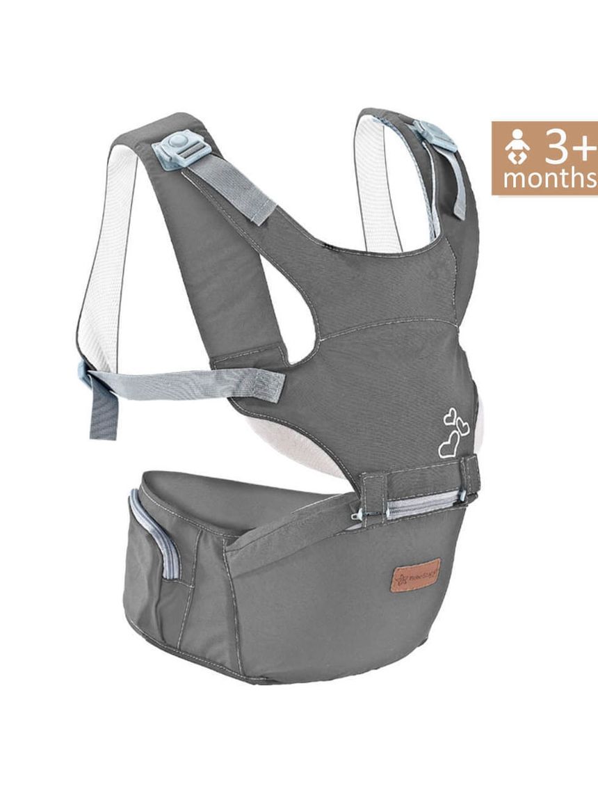 Bebe stars μάρσιπος lift & go dark grey (έως 9kg) - Bebe Stars