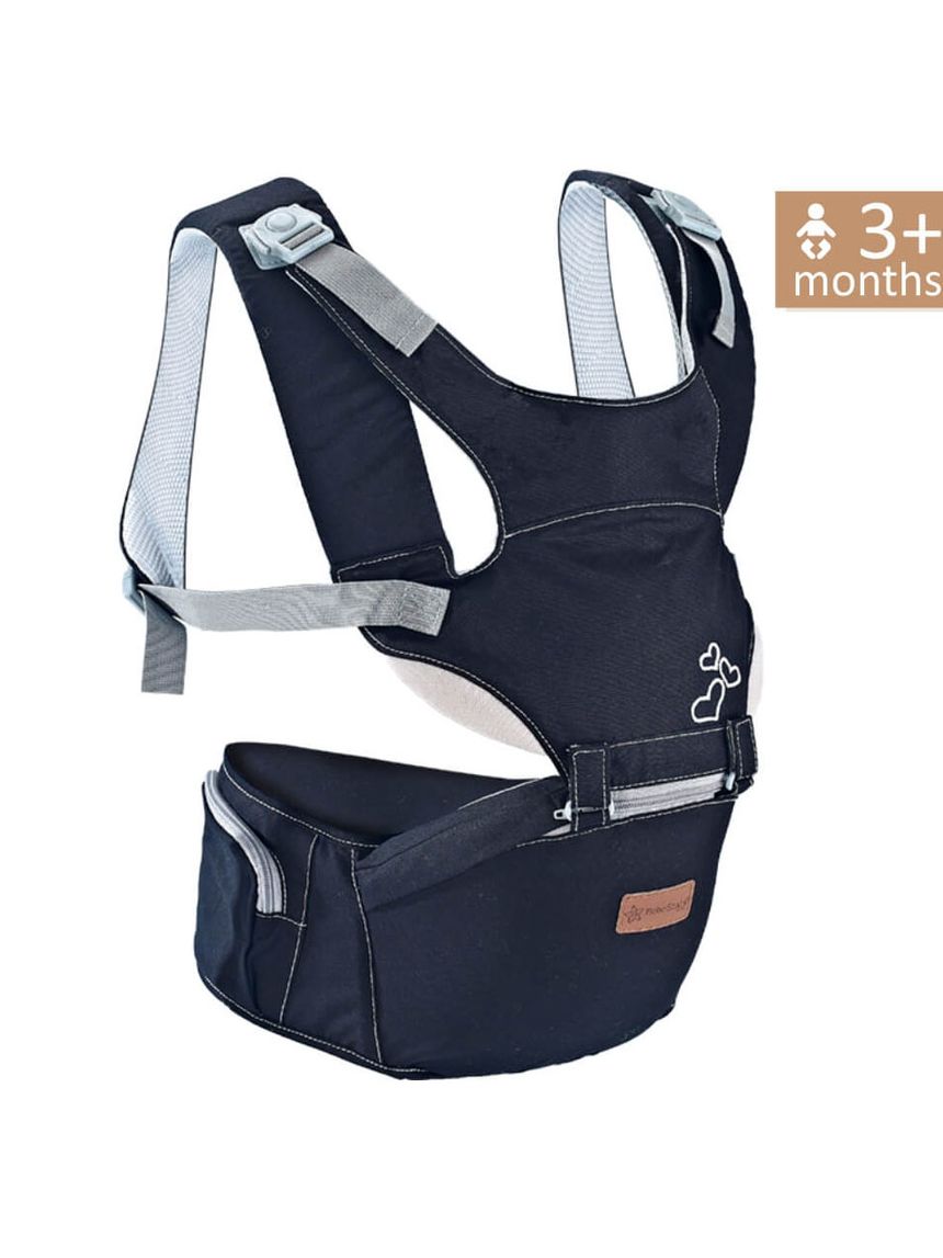 Bebe stars μάρσιπος lift & go black (έως 9kg) - Bebe Stars
