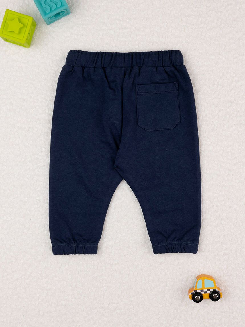 βρεφικό παντελόνι φόρμας μπλε have fun για αγόρι - Prénatal