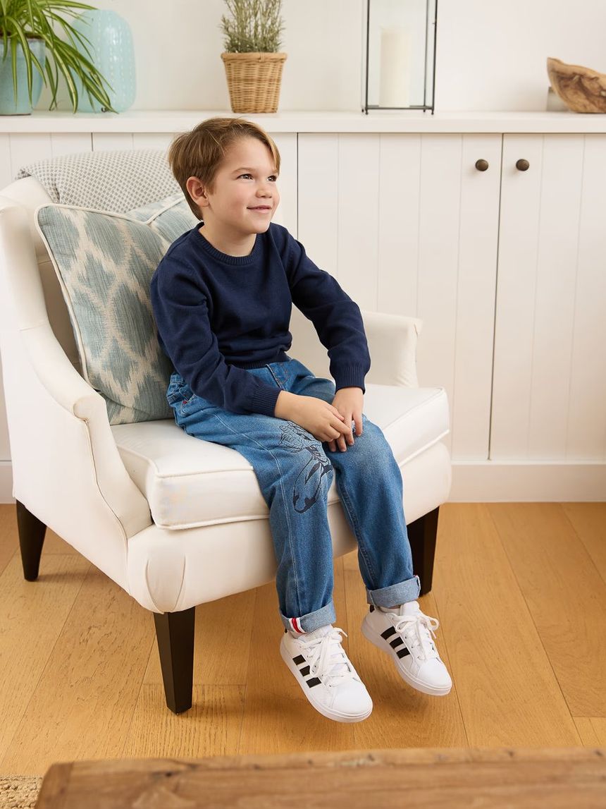 παιδικό τζιν παντελόνι μπλε spiderman για αγόρι - Prénatal